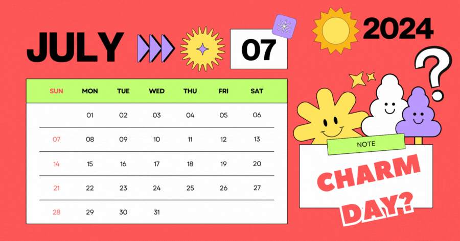 Find Out Your Charm Day In July?